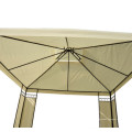 Gazebo Beige 3X3m avec cadre en acier